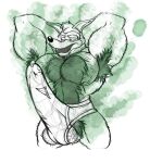  anthro armpit_hair balls biceps bodily_fluids body_hair briefclimax bulge canid canine canis chest_hair clothed clothing detailed_bulge digital_media_(artwork) disney don_karnage erection erection_under_clothing front_view fur genital_fluids genital_outline genitals hair hairy_balls half-closed_eyes hands_behind_head hi_res humanoid_genitalia humanoid_penis lips male mammal muscular muscular_anthro muscular_male musk musk_clouds narrowed_eyes nipples pecs penis penis_outline portrait precum precum_through_clothing precum_through_underwear pubes red_wolf simple_background solo standing talespin tenting thick_lips three-quarter_portrait topless underwear underwear_only wet wet_clothing wolf 