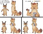  anthro chips_(food) comic duo english_text fangs fluffy fluffy_tail food kingparked male simple_background tail teeth text white_background 