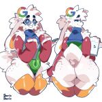  anthro big_butt butt girly google hi_res huge_butt huge_thighs male solo stonic thick_thighs 