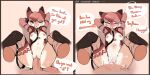  abdominal_bulge ahegao anthro anthro_penetrated areola arms_tied blush bodily_fluids bound breasts canid canine cocoline_(artist) collar cum cum_in_pussy cum_inside cum_on_belly cum_on_body cum_on_breasts cum_on_chest cum_on_leg cum_on_pussy dialogue duo ear_piercing ejaculation english_text female female_on_bottom female_penetrated fox genital_fluids genitals green_eyes hair hands_on_legs hi_res leash leashed_collar leg_grab looking_at_viewer looking_pleasured male male/female male_penetrating male_penetrating_female mammal markings narrowed_eyes navel nipples nude offscreen_character on_bottom one_eye_half-closed open_mouth orgasm penetration penile penile_penetration penis_in_pussy piercing pink_hair pussy sex speech_bubble spread_legs spreading text tongue tongue_out vaginal vaginal_penetration 