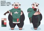  big_breasts big_butt breasts butt deer female hi_res kkoart macchi_(kkoart) mammal model_sheet obese overweight simple_background solo thick_thighs 