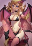  1girl asymmetrical_legwear bare_shoulders bird_legs blonde_hair blue_eyes blush breasts chair choker claws cleavage commentary_request demon_tail demon_wings detached_sleeves duel_monster feathered_wings feathers hair_ornament harpie_girl_(yu-gi-oh!) harpy heart heart_choker heart_hair_ornament heart_o-ring heart_ring_bottom heart_tattoo jyon104 long_hair looking_at_viewer midriff mismatched_legwear monster_girl multiple_wings navel pantyhose pink_feathers pink_pantyhose pink_thighhighs pink_wings pubic_tattoo reaching reaching_towards_viewer sitting solo tail talons tattoo thighhighs tongue tongue_out winged_arms wings yu-gi-oh! 