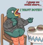  anatid anseriform anthro avian bauchie belly bird don&#039;t_hug_me_i&#039;m_scared duck duck_guy_(dhmis) hi_res humanoid male morbidly_obese morbidly_obese_anthro morbidly_obese_male obese obese_anthro obese_male overweight overweight_anthro overweight_male solo weight_gain 