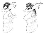  breasts bulge clothing danielica(dtbs63) dany_(dtbs63) dtbs63 duo female female/female generation_5_pokemon hair long_hair male male/female male/male nintendo pokemon pokemon_(species) scalie servine sketch thick_thighs 