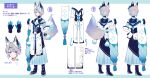  1boy absurdres animal_ear_fluff animal_ears apron bell black_corset black_footwear black_gloves black_sailor_collar blue_border blue_gloves blue_hair blue_hakama blue_neckerchief blue_shirt boots border bow braid closed_mouth corset ear_covers expressionless flower_knot footwear_bow fox_boy fox_ears fox_tail french_braid full_body gloves gradient_hair green_eyes grey_hair hadanugi_dousa hair_ornament hairclip hakama hand_on_own_hip hand_up highres indie_virtual_youtuber japanese_clothes jingle_bell kimono letterboxed looking_at_viewer macchoko male_focus minamo_ame multicolored_eyes multicolored_hair multiple_views neck_bell neckerchief outside_border pom_pom_(clothes) purple_eyes reference_sheet rope sailor_collar shimenawa shirt short_eyebrows short_hair_with_long_locks side_braid simple_background single_ear_cover sleeve_garter sleeves_rolled_up standing straight-on streaked_hair striped striped_hakama striped_neckerchief striped_shirt swept_bangs tail tassel turnaround two-tone_gloves vest virtual_youtuber waist_apron white_apron white_background white_hair white_kimono white_vest 