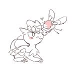 &lt;3 2023 ambiguous_gender blush cutiefly duo feral flower flower_crown generation_7_pokemon jangmo-o nintendo niogupoke plant pokemon pokemon_(species) sketch 