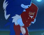  2023 2d_animation abdominal_bulge ahegao animated anthro anthro_on_anthro anthro_penetrated anthro_penetrating anthro_penetrating_anthro balls big_balls big_penis blue_body blue_fur bouncing_chest bouncing_penis chest_grab crescent_moon echidna erection eulipotyphlan eye_roll foreskin fucked_silly fur genitals glans grey_body grey_fur hip_grab huge_balls huge_penis knuckles_the_echidna krazyelf larger_anthro larger_male looking_pleasured loop male male/male male_penetrated male_penetrating male_penetrating_male mammal markings monotreme moon nude outside penetration penis pink_glans red_balls red_body red_fur sega sex short_playtime size_difference smaller_anthro smaller_male smaller_penetrated sonic_the_hedgehog_(series) sonic_the_werehog sonic_unleashed standing standing_sex tongue tongue_out were wereeulipotyphlan werehog white_body white_fur white_markings 