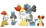  absurd_res after_transformation alpha_channel anthro big_breasts black_body black_fur blue_body blue_fur braixen breasts colored delphox female fur gender_transformation generation_4_pokemon generation_6_pokemon group happy hi_res holding_arm kissing lucario mtf_transformation nintendo orange_body orange_fur owo pokemon pokemon_(species) red_body red_eyes red_fur simple_background smile stick takau92729 transformation transparent_background trio white_body white_fur yellow_body yellow_fur 