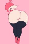  absurd_res anthro big_butt butt clothing footwear frowntown gardevoir generation_3_pokemon girly hi_res high_heels humanoid male nintendo panties pink_(frowntown) pokemon pokemon_(species) solo thick_thighs underwear 