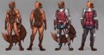  abs ansart anthro armor armwear brown_body canid canine canis chest_armor clothed clothing domestic_dog eugene_(ordell) fur genitals hair hi_res knight leg_armor legwear male mammal melee_weapon model_sheet multicolored_body muscular muscular_anthro muscular_male nude orange_body orange_fur orange_hair penis plate plate_armor short_hair shoulder_armor solo sword two_tone_body warrior weapon 