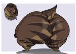 akicita big_butt brown_body butt butt_shot dinosaur feral johndraw54 obese obese_feral overweight overweight_feral rear_view reptile scalie solo theropod thick_thighs tyrannosaurid tyrannosaurus tyrannosaurus_rex 