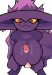  absurd_res breast_play breasts duo erection female generation_4_pokemon genitals ghozt hi_res humanoid looking_down male mismagius nintendo open_mouth penis pink_eyes pokemon pokemon_(species) sex simple_background titfuck white_background yellow_sclera 