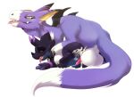  anthro anthro_on_feral anthro_penetrated balls bandai_namco bestiality black_body bodily_fluids cum cum_in_ass cum_inside cum_while_penetrated cumshot digimon digimon_(species) dorumon duo ejaculation erection feral feral_penetrating feral_penetrating_anthro fur gammamon genital_fluids genitals green_eyes kuroigammamon male male/male male_penetrated male_penetrating male_penetrating_male penetration penis purple_body purple_fur sex x-digimon 