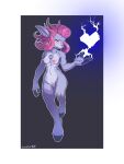  absurd_res anthro areola bovid breasts caprine chest_tuft crombie electricity female fur genitals goat hair hi_res hooves horn looking_at_viewer mammal nipples nude pink_hair purple_body pussy rivals_of_aether sheep solo tuft 