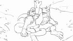  animated anthro ball_slap balls balls_deep bandai_namco betelgammamon connor_the_gaomon digimon digimon_(species) duo fuzzamorous gaomon genitals knot male male/male paws penetration slap 