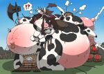  2020 ambiguous_penetration animal_print areola belly big_areola big_belly big_breasts big_butt black_body black_fur black_tail bodily_fluids bovid bovine breasts brown_body brown_fur brown_hair brown_tail butt cattle centaur claws cow_markings cow_print equid equid_taur excessive_lactation facial_piercing fangs female feral fur green_eyes hage hair hi_res holding_axe hooves horn huge_breasts huge_butt huge_thighs humanoid_taur hyper hyper_belly hyper_breasts hyper_hips hyper_lactation hyper_thighs lactating mammal mammal_taur motion_lines navel navel_piercing nipples nose_piercing nose_ring open_mouth outie_navel paws penetration piercing pink_areola pink_nipples quadruped ring_piercing saddle sex smoke solo sweat tail taur teeth thick_thighs white_body white_fur white_tail 