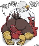  2022 69_position accipitrid accipitriform all_fours american_eagle anal_request anthro anus avian bald_eagle bird butt clothing dialogue digital_media_(artwork) dragon duo eagle english_text fifa hi_res imminent_anal looking_back lying male male/male nanoff on_back oral oral_request pantsless presenting presenting_anus presenting_hindquarters rear_view rimming_request scalie sea_eagle sex simple_background soccer_uniform sportswear spread_legs spreading tail text topwear uniform united_states_of_america wales welsh_dragon world_cup 