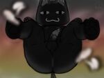  2023 anthro anus balls big_butt black_body black_ears black_eyes black_fur black_tail bodily_fluids butt digital_media_(artwork) doko_demo_issho domestic_cat felid feline felis fur genital_fluids genitals hi_res kuro_(doko_demo_issho) looking_at_viewer low-angle_view male mammal nekoni nude penis precum presenting presenting_hindquarters solo sony_corporation sony_interactive_entertainment tail thick_thighs worm&#039;s-eye_view 