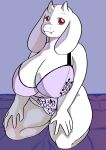  absurd_res bed bedroom big_breasts big_butt bovid breasts butt caprine caprine_demon clothing demon furniture goat goat_demon hi_res lingerie lingerie_panties mammal red_eyes thick_thighs toonarscontent toriel undertale_(series) wide_hips 