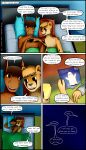  absurd_res anthro bedroom cheetah comic confusedraven cuddling dave_(confusedraven) dialogue duo equid equine felid feline hi_res horse jay_(confusedraven) male male/male mammal night spooning tail teenager young 