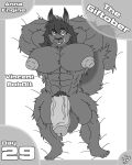  4:5 4_toes abs absurd_res annaengine anthro arm_tuft ball_tuft balls barefoot biceps big_pecs big_penis big_tail black_body black_fur black_hair border buckteeth cheek_tuft chest_tuft digital_drawing_(artwork) digital_media_(artwork) elbow_tuft english_text eyebrows facial_tuft feet flaccid fluffy fluffy_tail foreskin front_view fur genitals grey_border hair hands_behind_head hi_res humanoid_genitalia humanoid_penis leg_tuft long_hair lying male mammal melanistic monochrome monotone_body monotone_fur muscular muscular_anthro muscular_male navel nipples nude on_back pecs penis portrait pubes raised_arms rodent sciurid simple_background smile smiling_at_viewer solo tail tail_tuft teeth text toes tree_squirrel tuft two_tone_tail vein veiny_penis vincent_(bobert) white_background 