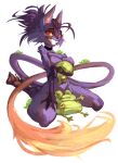  absurd_res amphibian anthro breasts digital_media_(artwork) female frog fur glistening glistening_eyes hair hi_res holding_object holding_plushie honri_(valeronich) lilac_fur nude plushie purple_body purple_fur purple_hair red_eyes shaded solo tail teeth valeronich 