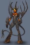  accessory arm_markings armor athletic athletic_female athletic_humanoid back_wings biara big_hands boots bottomless breasts brown_hooves chain chain_accessory claws clothed clothing curved_horn demon demon_humanoid demonic digital_drawing_(artwork) digital_media_(artwork) featureless_breasts featureless_crotch female footwear full-length_portrait furgonomics gauntlets gloves gloves_(marking) glowing glowing_body glowing_eyes greaves grey_background grey_body grey_horn grey_skin grey_tail grey_wings handwear headgear helmet heroes_of_might_and_magic heroes_of_might_and_magic_5 hi_res hooves horn humanoid jewelry long_horn long_tail looking_aside markings midriff might_and_magic mostly_nude multicolored_body multicolored_skin neck_markings necklace nipple_outline orange_body orange_markings orange_skin pauldron portrait pose red_body red_skin sharp_horn shoulder_markings simple_background skeletal_wings solo standing succubus succubus_(might_and_magic) tail tail_accessory topless two_tone_body two_tone_skin ubisoft unconvincing_armor unknown_artist vambraces wings yellow_eyes yellow_sclera 