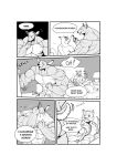  anthro antler_removal antlers big_muscles big_pecs clothing comic deer dialogue duo felid feline hi_res horn horn_removal huge_muscles male male/male mammal muscular nipples pantherine pecs penile romantic romantic_couple sex stagor55 text 