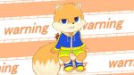  16:9 2019 anthro bat_(object) blue_eyes blush bottomwear clenched_teeth clothing colored conker conker&#039;s_bad_fur_day english_text footwear fur hand_on_hip hi_res holding_bat holding_object holding_weapon hoodie long_tail male nailed_bat orange_body orange_fur rareware roshu39 shorts smug solo tail teeth text topwear weapon widescreen 