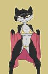  2023 4_fingers anthro big_breasts big_eyes big_head big_iris bikini biped black_body black_eyelashes black_eyelids black_fur black_hair black_pupils breasts bulging_breasts camel_toe cheek_tuft chizu_(samurai_rabbit) clothed clothed_anthro clothed_female clothing countershade_face countershade_legs countershade_neck countershade_torso countershading curved_eyebrows digital_drawing_(artwork) digital_media_(artwork) domestic_cat eyebrows eyelashes eyelids facial_tuft felid feline felis female fingers front_view fur fur_tuft glistening glistening_bikini glistening_body glistening_breasts glistening_clothing glistening_ears glistening_eyelids glistening_fur glistening_hair glistening_swimwear gold_bikini gold_swimwear hair hi_res humanoid_hands iris leg_tuft long_legs looking_at_viewer mammal multicolored_body multicolored_fur navel netflix notched_ear outline pink_clothing pink_nose pink_robe pinup portrait pose prick_ears pupils robe samurai_rabbit:_the_usagi_chronicles short_hair shoulder_tuft side_cut simple_background skimpy skimpy_bikini skimpy_swimwear small_nose smile smiling_at_viewer solo standing string_bikini stupidgnoll swimwear tan_background tan_outline thick_thighs three-quarter_portrait tuft two_tone_body two_tone_fur usagi_yojimbo white_body white_countershading white_eyebrows white_fur wide_hips wide_stance yellow_eyes 