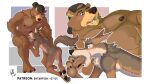  2023 absurd_res anthro arches_(game) backwards_baseball_cap backwards_hat baseball_cap bear biceps blush bodily_fluids brown_body cameron_wilson canid canine canis canon_couple clothing coyote devon_ortega digital_media_(artwork) duo echo_(series) echo_project english_text fellatio genitals hand_on_head hat hat_only headgear headgear_only headwear headwear_only hi_res kneeling male male/male male_penetrated male_penetrating male_penetrating_male mammal mostly_nude multicolored_body multiple_images nipples nude oral oral_penetration pecs penetration penile penile_penetration penis penis_in_mouth saliva saliva_on_penis sex shtarfish text visual_novel 
