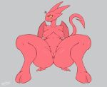  absurd_res annoyed big_butt breasts butt demon female genitals hi_res lucia_(satina) mature_female mehdrawings nipples not_furry nude pussy red_body satina_wants_a_glass_of_water thick_thighs 
