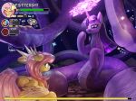  ampderg apode coiling digestion draconcopode echidna_wars_dx equid equine female feral fluttershy_(mlp) friendship_is_magic gameplay_mechanics group gui hasbro health_bar legless magic magic_user mammal my_little_pony naga rainbow_dash_(mlp) reptile scalie serpentine snake twilight_sparkle_(mlp) vore 