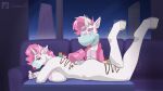  animated anthro breast_squish breasts butt candy chewing clothed clothing dessert digital_media_(artwork) duo eating equid equine female female_focus food fur hair horn huniepi lying male male/female mammal nude pink_hair squish sucking_candy tail toony unibro_pi unicorn unicorn_horn white_body white_fur 