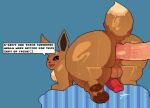  anal anal_penetration anthro anus balls big_butt blush bodily_fluids brown_body brown_fur butt canid canine digital_media_(artwork) duo eevee eeveelution fur generation_1_pokemon genital_fluids genitals male male/male male_penetrated male_penetrating male_penetrating_male mammal mertvykhcrows nintendo nude open_mouth penetration penis pixel_(artwork) pokemon pokemon_(species) sex tail 