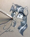  absurd_res blush boop emberslament equid equine female friendship_is_magic graphite_(artwork) hair hasbro hi_res horn mammal my_little_pony pencil_(artwork) pencil_(object) portrait restricted_palette scrunchy_nose traditional_media_(artwork) twilight_sparkle_(mlp) wide_eyed winged_unicorn wings 