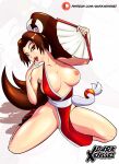 absurdres breasts capcom_vs_snk capcom_vs_snk_2 hand_fan highres huge_breasts non-web_source shiranui_mai snk the_king_of_fighters the_king_of_fighters_xv thick_thighs thighs 
