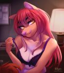  anthro breasts canid canine canis domestic_dog female fox gesture hi_res mammal solo solo_focus suggestive suggestive_gesture suggestive_look whisperingstone 