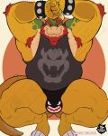  anthro bowser hi_res koopa male mario_bros muscular nintendo scalie solo thewilldpink 