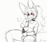 animated anthro balls blush bodily_fluids canid canine clothed clothing cum.cat digital_media_(artwork) erection fennec fox fur genital_fluids genitals girly hair male mammal masturbation open_mouth penis penta_(cum.cat) simple_background smile solo 