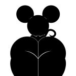  2020 anthro big_butt butt disney hi_res jokro low-angle_view male mammal mickey_mouse mouse murid murine nude rodent solo tail thick_thighs 