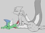  anal anal_penetration anthro biped blue_background bodily_fluids cum cum_in_ass cum_inside duo eye_roll from_behind_position gallade generation_1_pokemon generation_4_pokemon genital_fluids grey_background hi_res humanoid legendary_pokemon lying male male/male male_penetrated male_penetrating male_penetrating_male mewtwo nintendo on_front penetration penile penile_penetration pokemon pokemon_(species) purple_eyes red_body sex simple_background speed_bump_position thorny white_body 