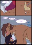  2023 anthro anthro_penetrating blush book_of_lust brother_(lore) brother_and_sister_(lore) brown_body brown_ears brown_fur brown_hair brown_tail bubble canid canine canis cassandra_hart clitoris comic drunk drunk_bubble duo english_text fur genitals hair hi_res incest_(lore) jake_hart kanashiipanda mammal motion_lines onomatopoeia penetration penile penile_penetration penis_in_pussy pussy sibling_(lore) side_view sister_(lore) sound_effects speech_bubble substance_intoxication tail text thrusting vaginal vaginal_penetration wolf 