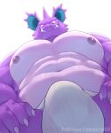 abs anthro biceps bulge claws clothing first_person_view generation_1_pokemon hi_res horn jockstrap looking_at_viewer male muscular muscular_anthro muscular_male nidoking nintendo nipples o-ro pecs pokemon pokemon_(species) purple_body scalie smile solo teeth tusks underwear 