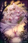  &lt;3 amaterasu_(okami) anthro anus areola arm_on_stomach breasts canid canine canis capcom chest_tuft f-r95 female fur genitals hair hi_res looking_at_viewer lying mammal neck_tuft nipples nude okami_(capcom) on_back on_grass on_ground outside pussy solo spread_legs spreading tongue tongue_out tuft white_body white_fur white_hair wolf yellow_eyes 