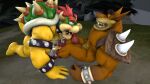  activision bowser crash_bandicoot_(series) dragon duo feral hi_res male male/male mario_bros maxdigipower nintendo tiny_tiger 