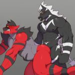  abdominal_bulge abs all_fours anal anal_penetration anthro biceps blush bodily_fluids butt duo equid felid from_behind_position fur generation_5_pokemon generation_7_pokemon hi_res humanoid incineroar interspecies looking_pleasured male male/male male_penetrated male_penetrating male_penetrating_male mammal muscular muscular_anthro muscular_male muto2000_(artist) nintendo nipples nude pecs penetration pokemon pokemon_(species) saliva sex zebstrika 