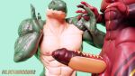  16:9 abs anthro biceps connivingrat drboumboom32 duo erection food foreskin genitals helm_(connivingrat) hi_res hot_dog humanoid male male/male muscular muscular_male mustard nipples obliques pecs penis triceps vein widescreen 