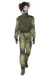  2023 absurd_res anthro army army_uniform black_hair clothed clothing digital_media_(artwork) fully_clothed hair hi_res hyena male mammal serious serious_face simple_background solo standing ukraine ukrainian_flag white_background 