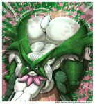  2023 anthro back_boob big_breasts big_butt bottom_heavy breasts butt butt_slam digital_media_(artwork) facesitting female fur generation_9_pokemon green_body green_fur high-angle_view huge_butt huge_hips huge_thighs hyper hyper_butt looking_back meowscarada nintendo pink_eyes pokemon pokemon_(species) sitting_on_another solo solo_focus soulman1 thick_thighs wide_hips 